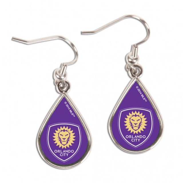 Pendientes estilo lágrima de Orlando City SC