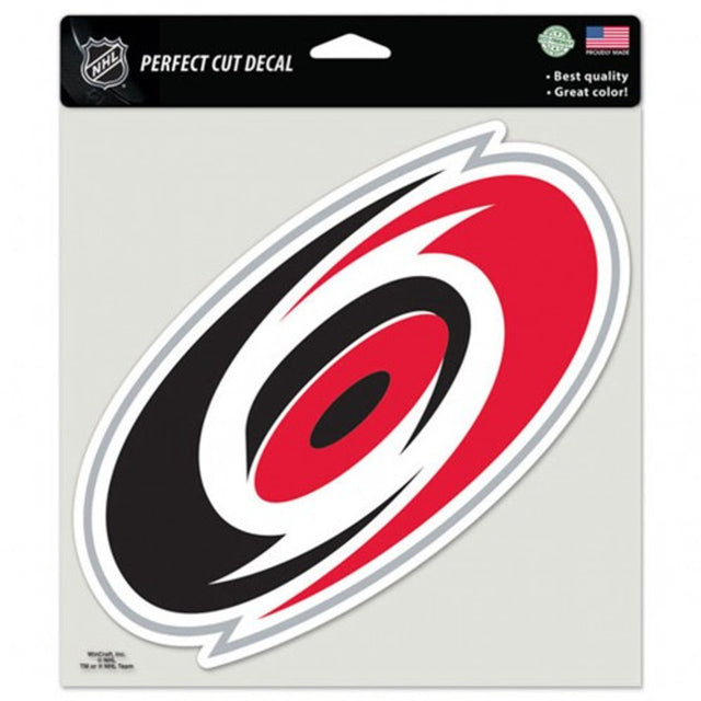 Calcomanía de los Carolina Hurricanes de 8 x 8 pulgadas, corte perfecto y color