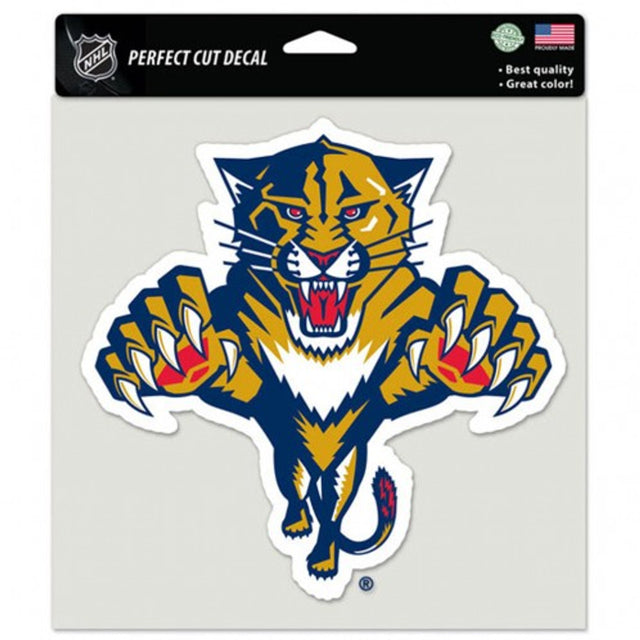 Calcomanía de los Florida Panthers de 8 x 8 pulgadas, corte perfecto y color