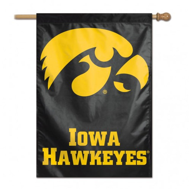 Banner de Iowa Hawkeyes de 28 x 40 vertical, segundo diseño alternativo