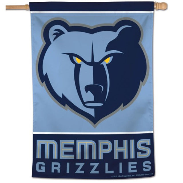 Banner vertical de los Memphis Grizzlies de 28 x 40 pulgadas