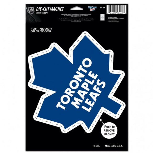 Imán de los Toronto Maple Leafs de 6,25 x 9 pulgadas con diseño de logotipo troquelado