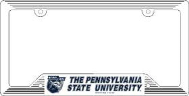 Penn State Nittany Lions License Plate Frame Plastic