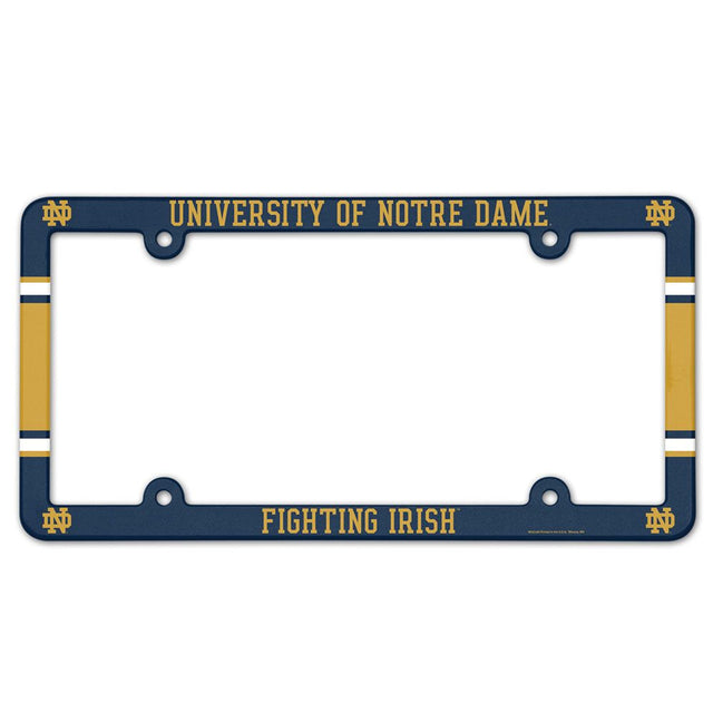 Marco para matrícula de Notre Dame Fighting Irish (a todo color)