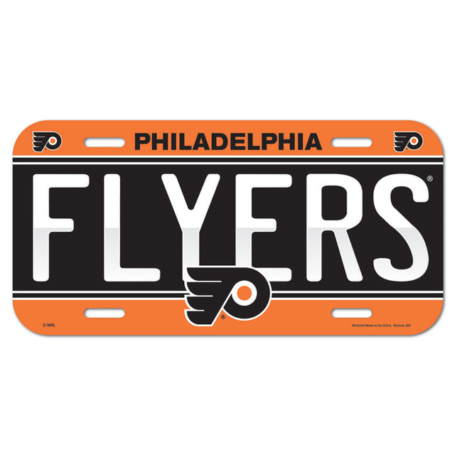 Matrícula de plástico de los Philadelphia Flyers