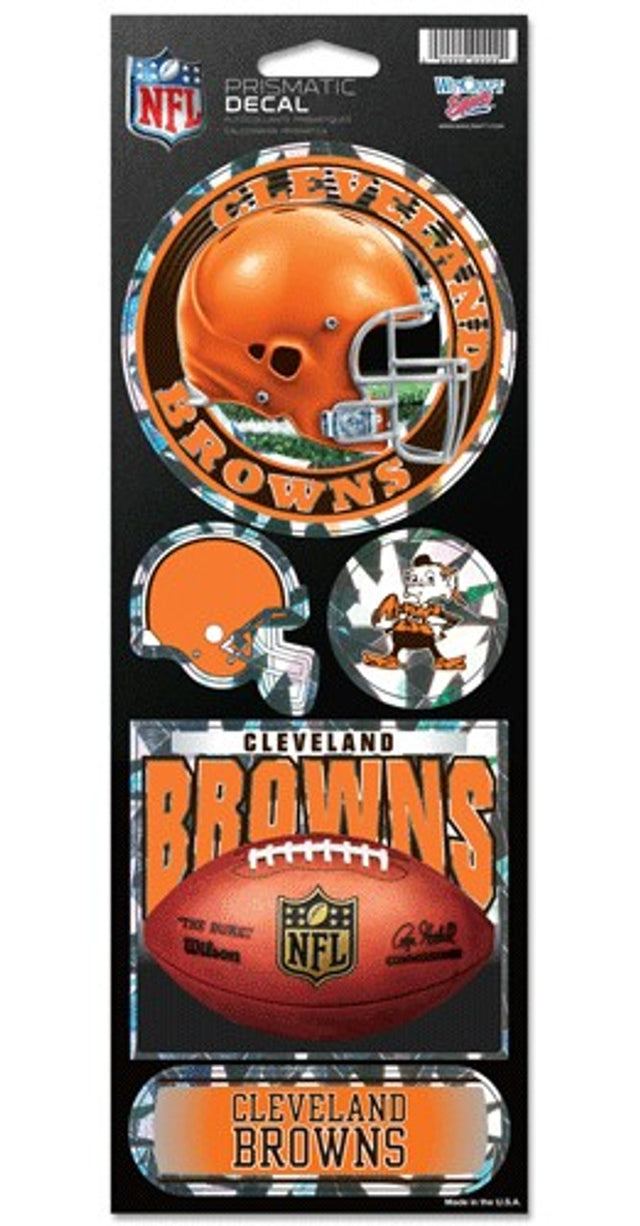 Pegatinas prismáticas de los Cleveland Browns