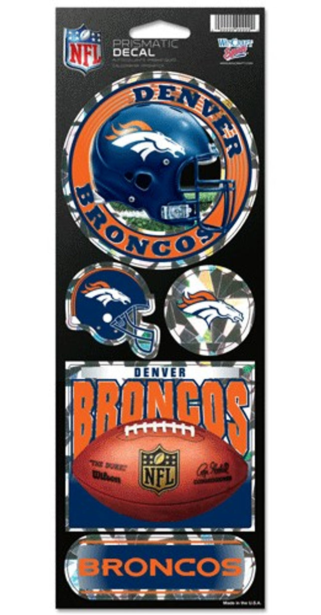 Pegatinas prismáticas de los Denver Broncos