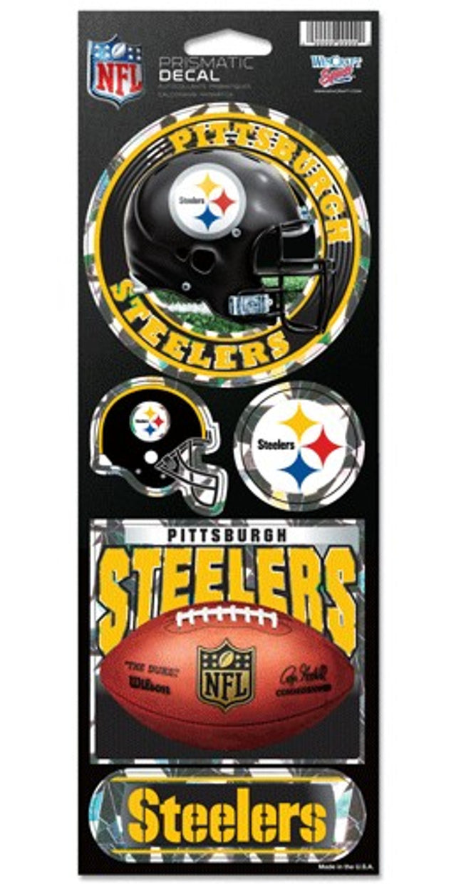 Pegatinas prismáticas de los Pittsburgh Steelers