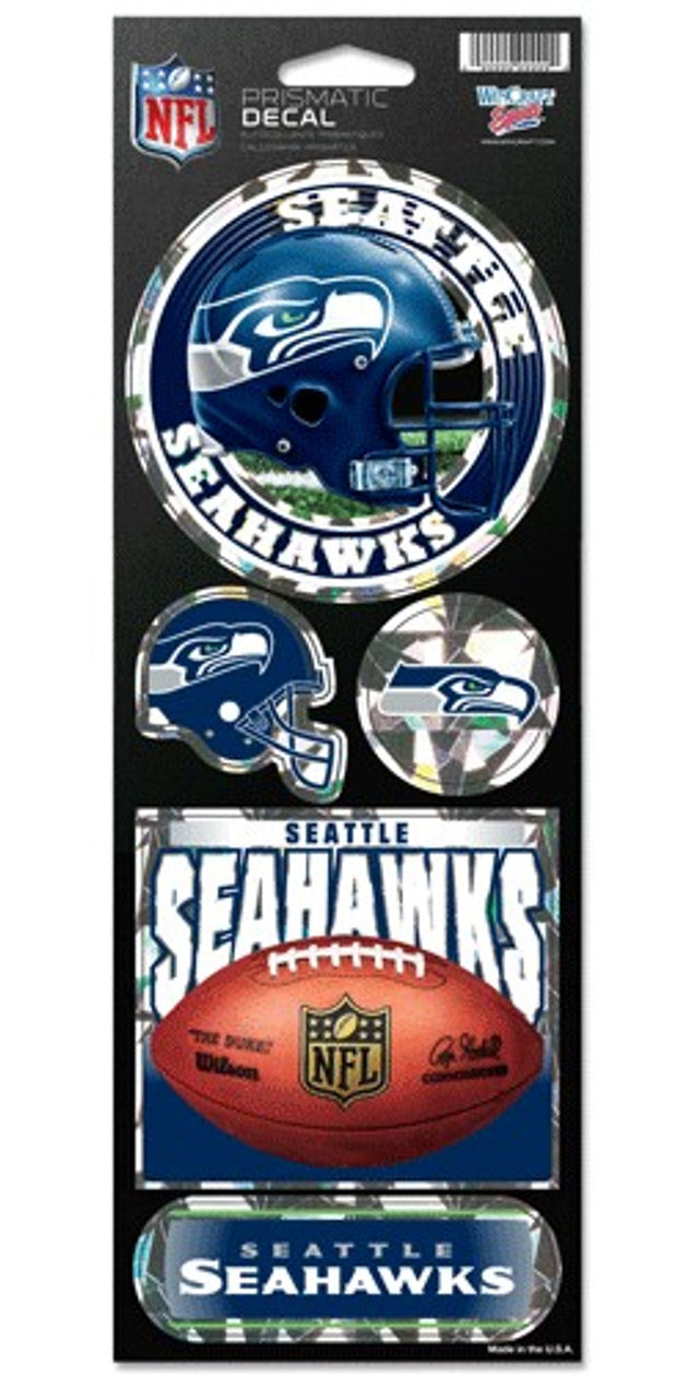 Pegatinas prismáticas de los Seattle Seahawks