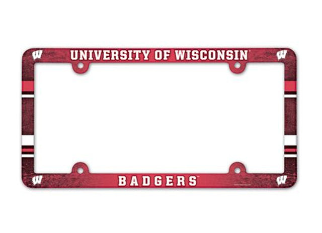 Marco para matrícula de Wisconsin Badgers (a todo color)