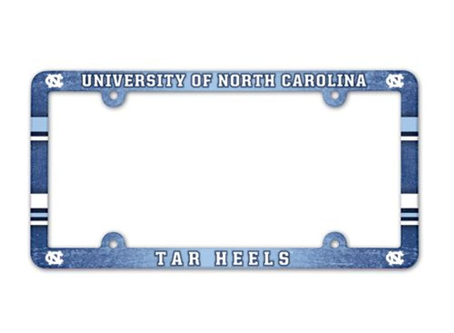 Marco para matrícula de los Tar Heels de Carolina del Norte (a todo color)