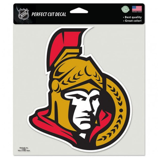 Calcomanía de los Ottawa Senators, 8 x 8, color de corte perfecto