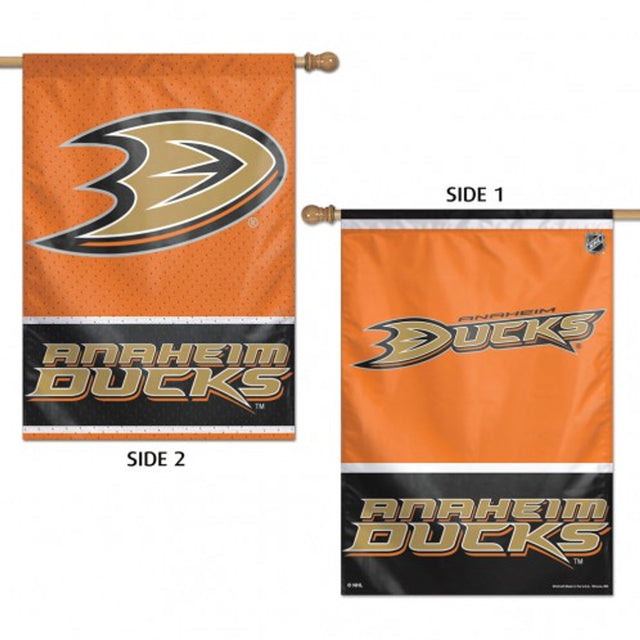 Pancarta de los Anaheim Ducks de 28 x 40 pulgadas, vertical, de primera calidad y de 2 lados