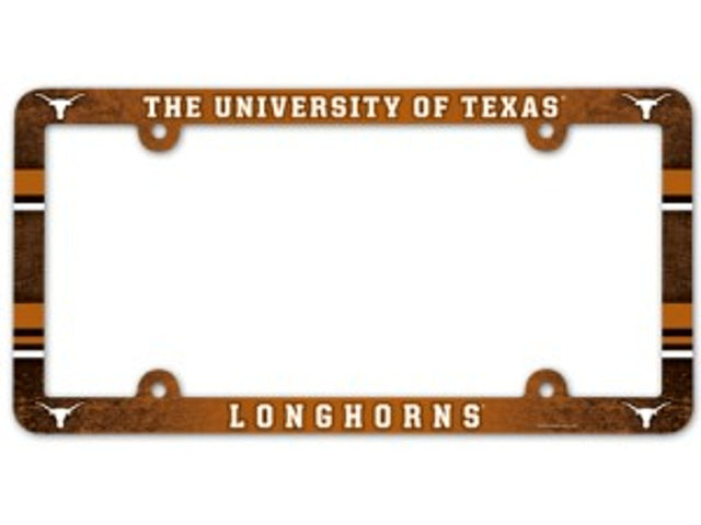 Marco para matrícula de Texas Longhorns (a todo color)