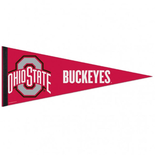 Banderín de los Ohio State Buckeyes de 12 x 30, estilo premium