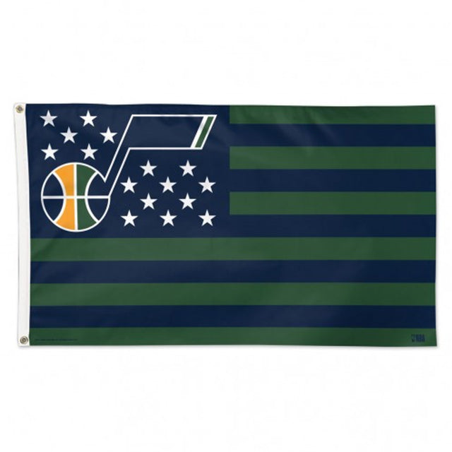 Bandera de Utah Jazz de 3 x 5 pulgadas, estilo de lujo, diseño de estrellas y rayas