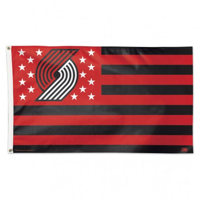 Bandera de los Portland Trail Blazers de 3 x 5 pulgadas, estilo de lujo, diseño de estrellas y rayas