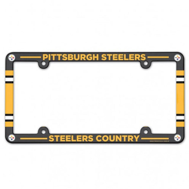 Pittsburgh Steelers License Plate Frame Plastic Full Color Style