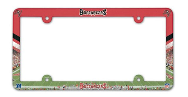 Tampa Bay Buccaneers License Plate Frame Plastic Full Color Style