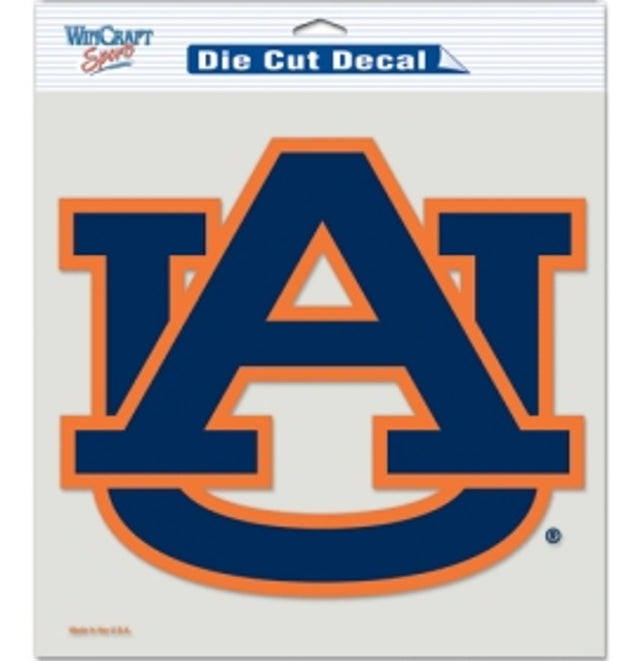 Calcomanía de Auburn Tigers troquelada de 8 x 8 pulgadas