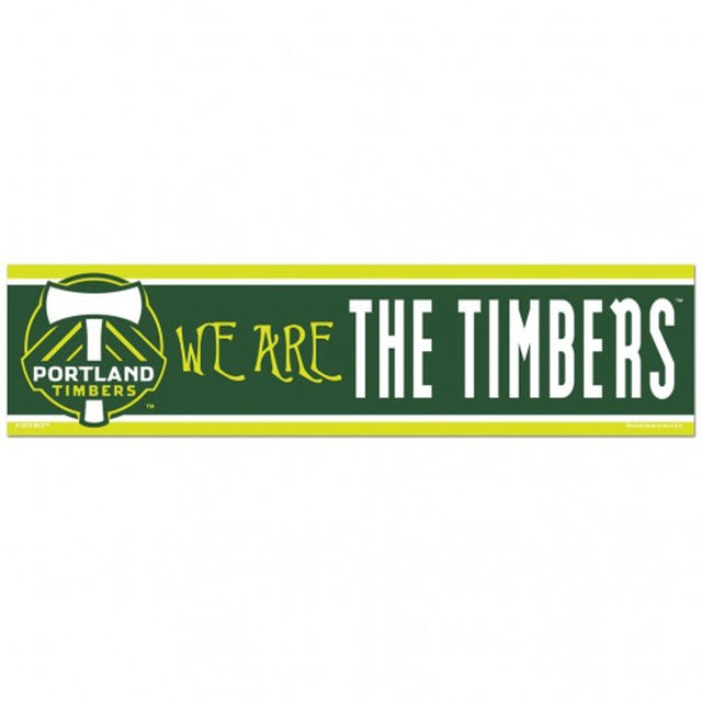 Calcomanía de Portland Timbers, estilo tira para parachoques de 3 x 12 pulgadas