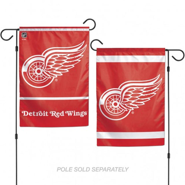 Bandera de los Detroit Red Wings de 12 x 18 pulgadas, estilo jardín, de 2 lados