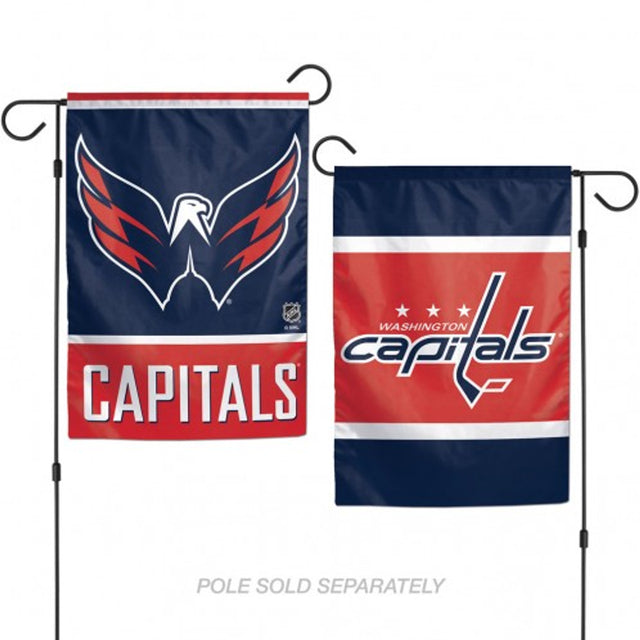 Bandera de Washington Capitals de 12 x 18 pulgadas, estilo jardín, de 2 lados