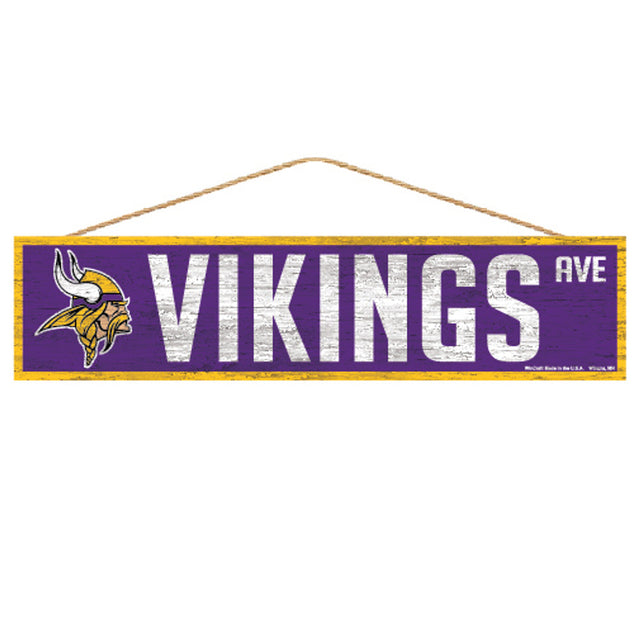 Minnesota Vikings Sign 4x17 Wood Avenue Design