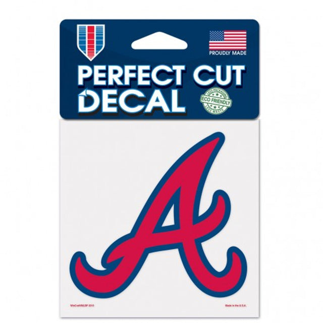 Atlanta Braves Decal 4x4 Perfect Cut Color