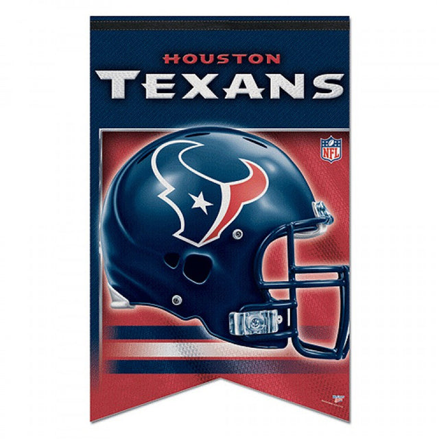 Bandera de los Houston Texans de 17 x 26 pulgadas, estilo banderín, de fieltro de primera calidad