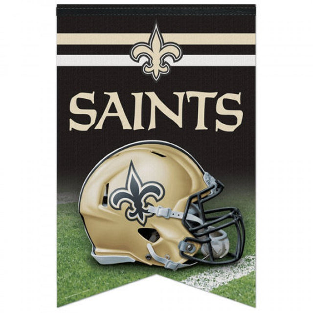 Banderín de fieltro de primera calidad de 17 x 26 pulgadas de los New Orleans Saints