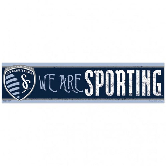 Calcomanía Sporting Kansas City de 3 x 12 para parachoques