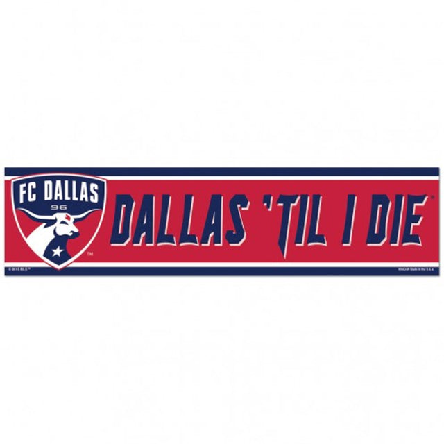 FC Dallas Decal 3x12 Bumper Strip Style