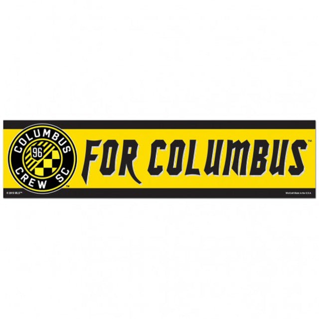 Calcomanía de Columbus Crew SC, estilo tira para parachoques de 3 x 12 pulgadas