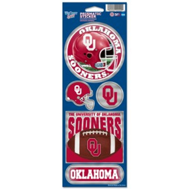 Oklahoma Sooners Stickers Prismatic