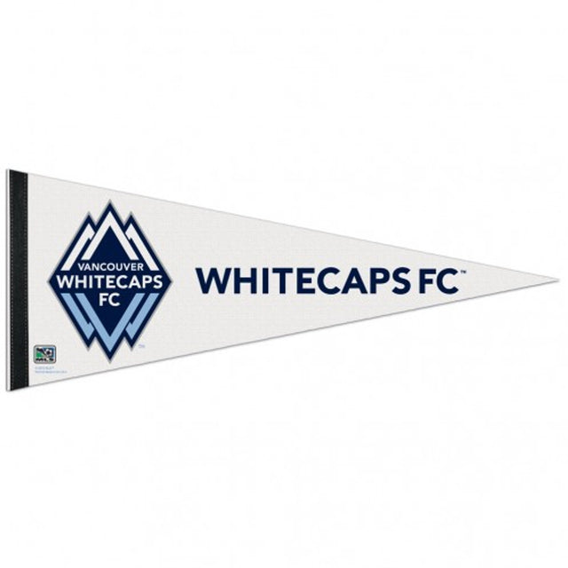 Banderín de Vancouver Whitecaps FC de estilo premium de 12 x 30 pulgadas