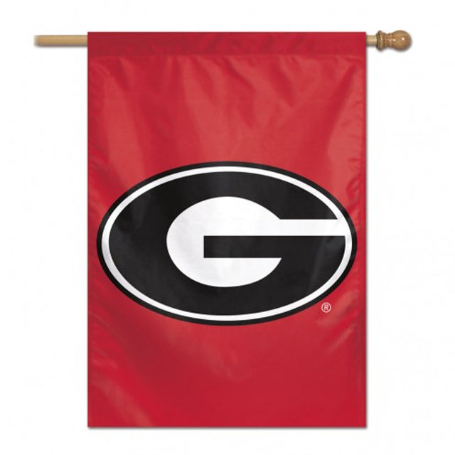 Banner de Georgia Bulldogs de 28 x 40 con diseño de logotipo vertical