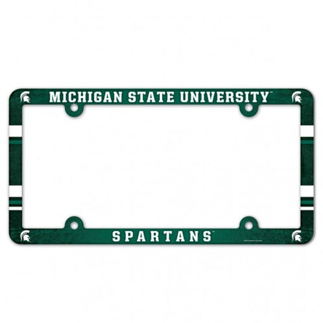 Michigan State Spartans Plastic Full Color License Plate Frame