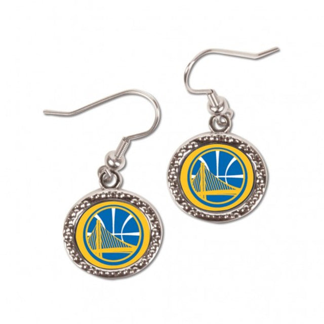 Golden State Warriors Earrings Round Style