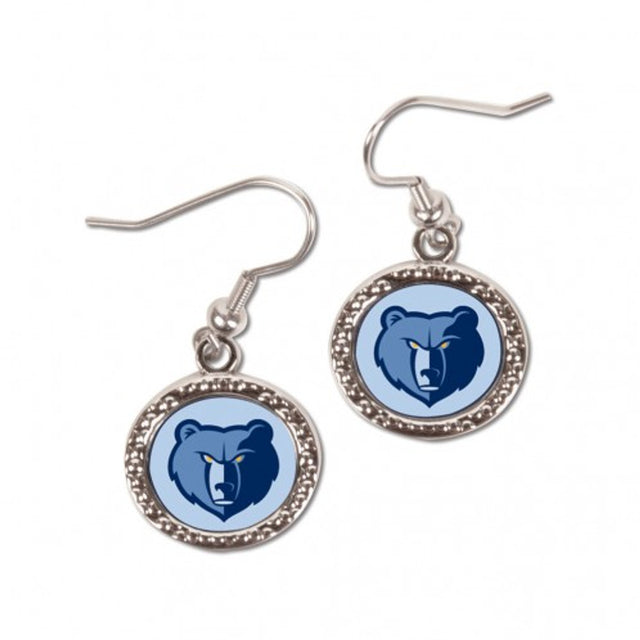 Pendientes de los Memphis Grizzlies de estilo redondo