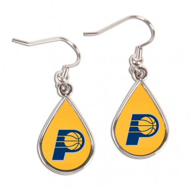 Pendientes de los Indiana Pacers con forma de lágrima