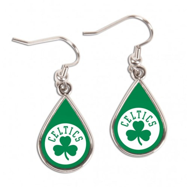 Boston Celtics Earrings Tear Drop Style