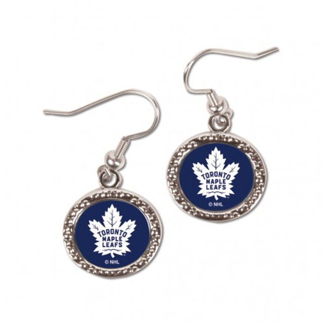 Pendientes de los Toronto Maple Leafs de estilo redondo