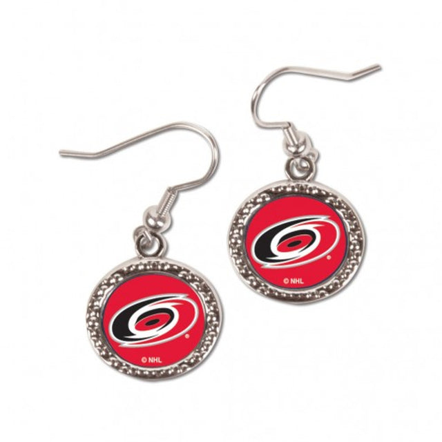 Pendientes de los Carolina Hurricanes de estilo redondo