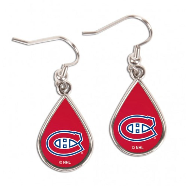 Montreal Canadiens Earrings Tear Drop Style