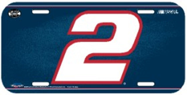 Rusty Wallace License Plate Plastic