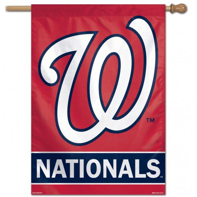 Banner vertical de los Nacionales de Washington de 28 x 40 pulgadas