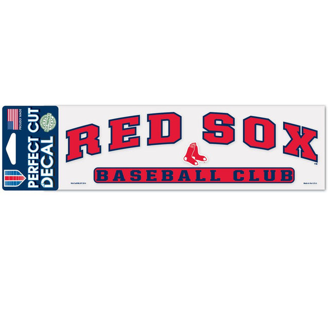 Calcomanía de los Boston Red Sox de 3 x 10 pulgadas, color de corte perfecto