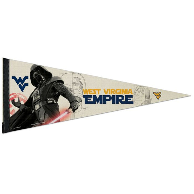 Banderín premium de Star Wars DARTH de West Virginia Mountaineers, 12" x 30"