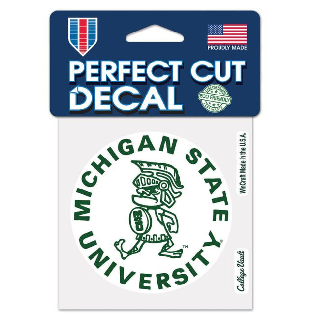 Michigan State Spartans /College Vault Perfect Cut Color Decal 4" x 4"